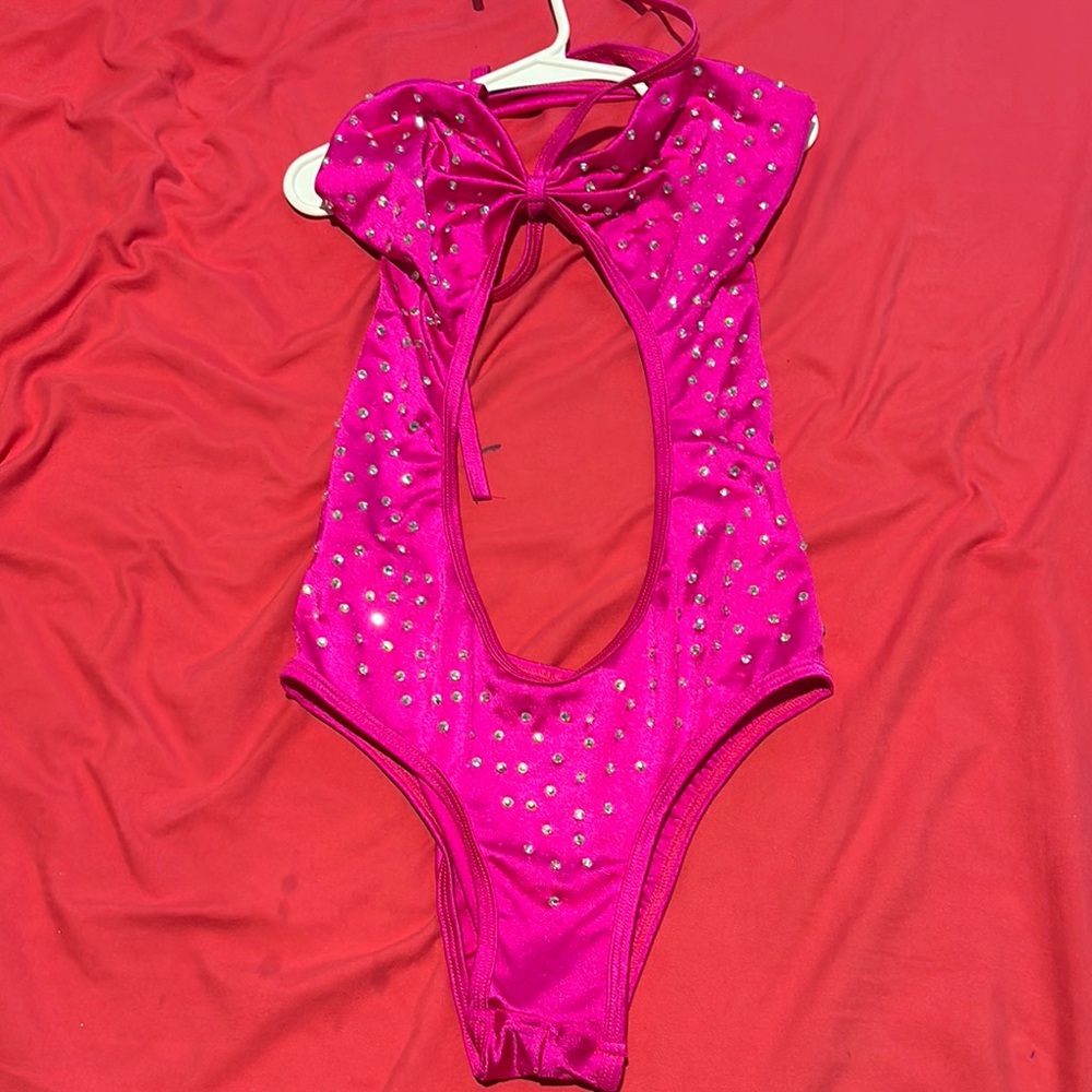 Sparkling Pink Kids Bodysuit with Bow